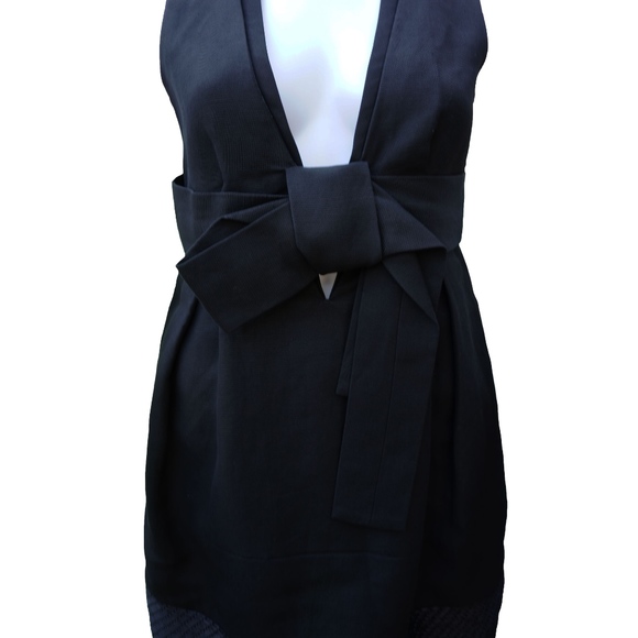 CHLOÉ BOW ACCENT COCKTAIL NIGHT OUT MINI DRESS - Picture 2 of 9